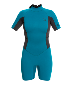 Billabong Womens 202 Launch Shorty Wetsuit (Pacific)