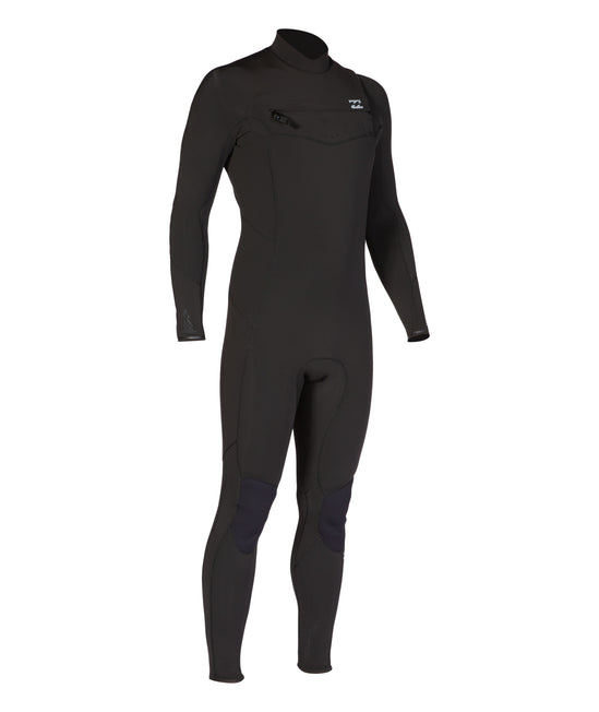 Billabong Mens 302 Absolute Chest Zip Full GBS Wetsuit (Black)