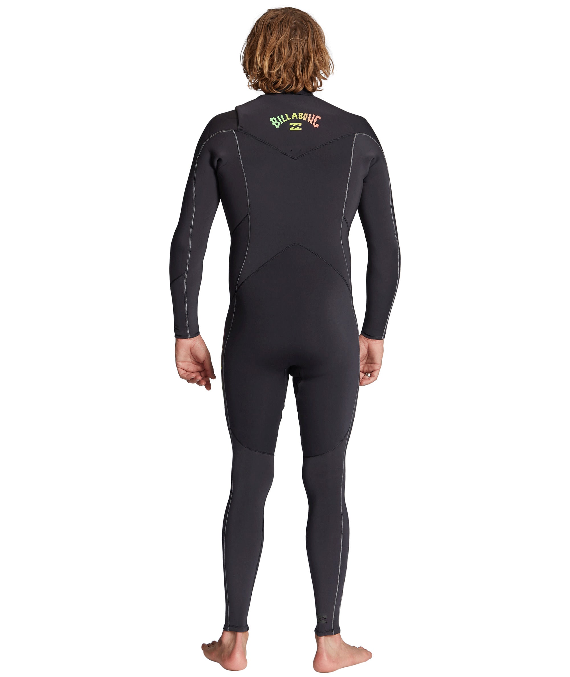 Billabong Mens 403 Absolute Chest Zip Full GBS Wetsuit (Black Fade) | Wetsuits | Billabong