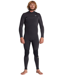 Billabong Mens 403 Absolute Chest Zip Full GBS Wetsuit (Black Fade)