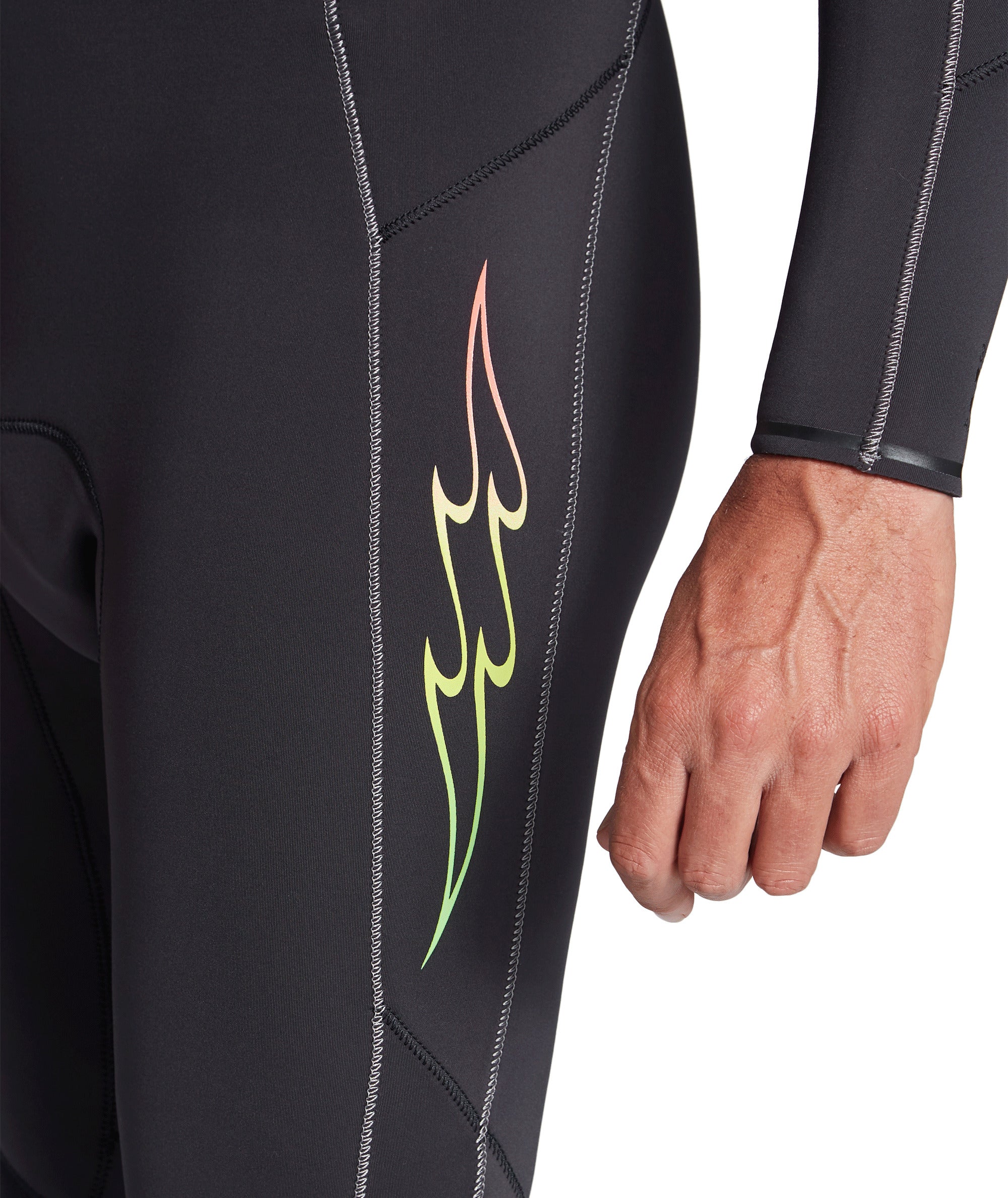 Billabong Mens 403 Absolute Chest Zip Full GBS Wetsuit (Black Fade) | Wetsuits | Billabong