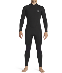 Billabong Mens 302 Intruder Back Zip Full Wetsuit (Black)