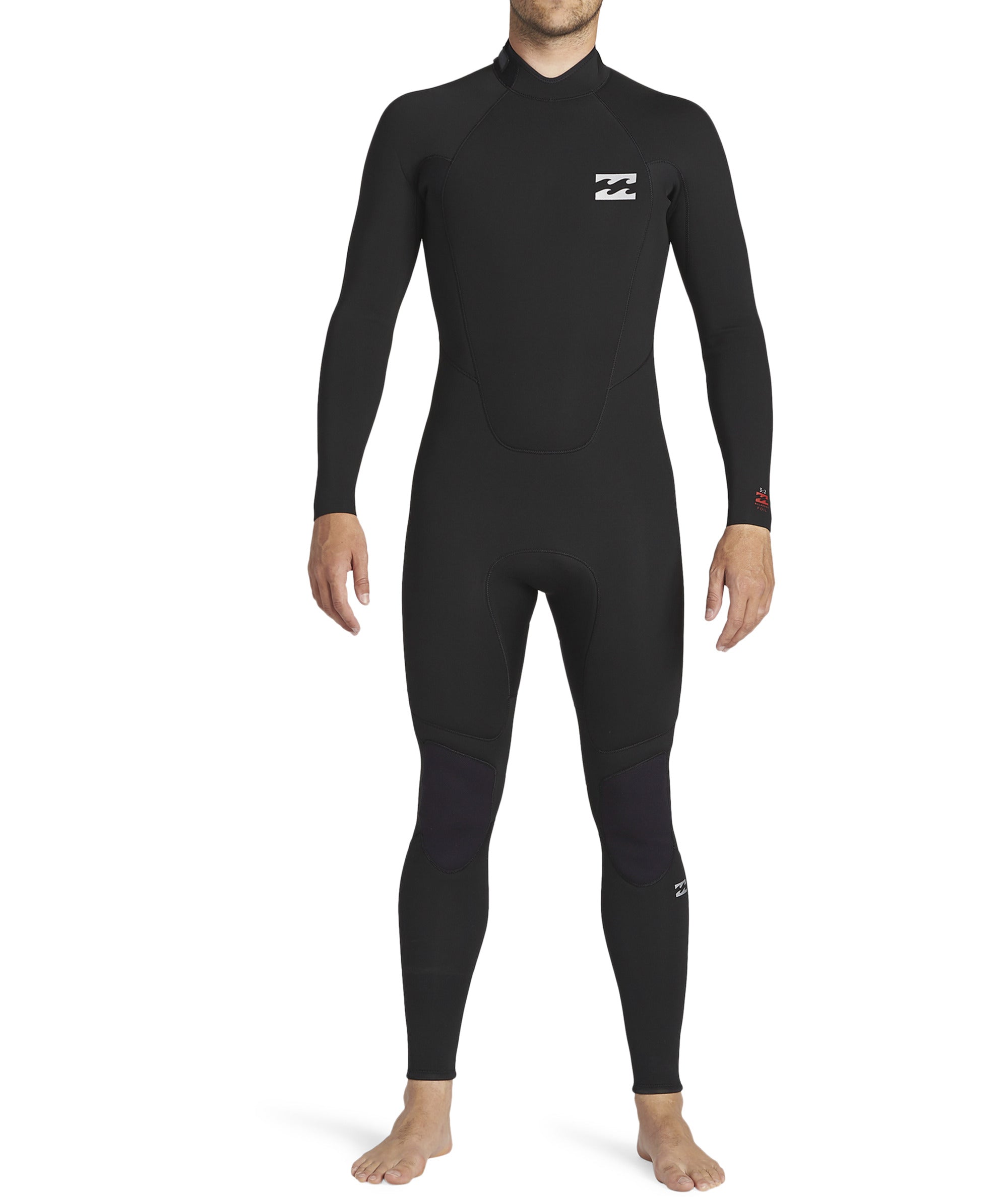 Billabong Mens 403 Intruder Back Zip Full Wetsuit (Black) | Wetsuits | Billabong