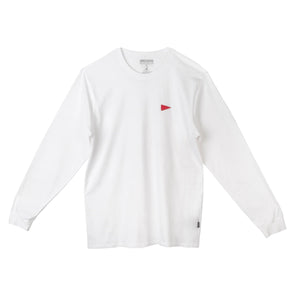 Florence Burgee Organic Long Sleeve T-Shirt - White