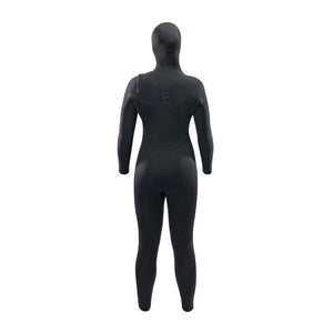 Dakine Women's 4/3 Mission Plus Hooded Wetsuit (Black) (1)