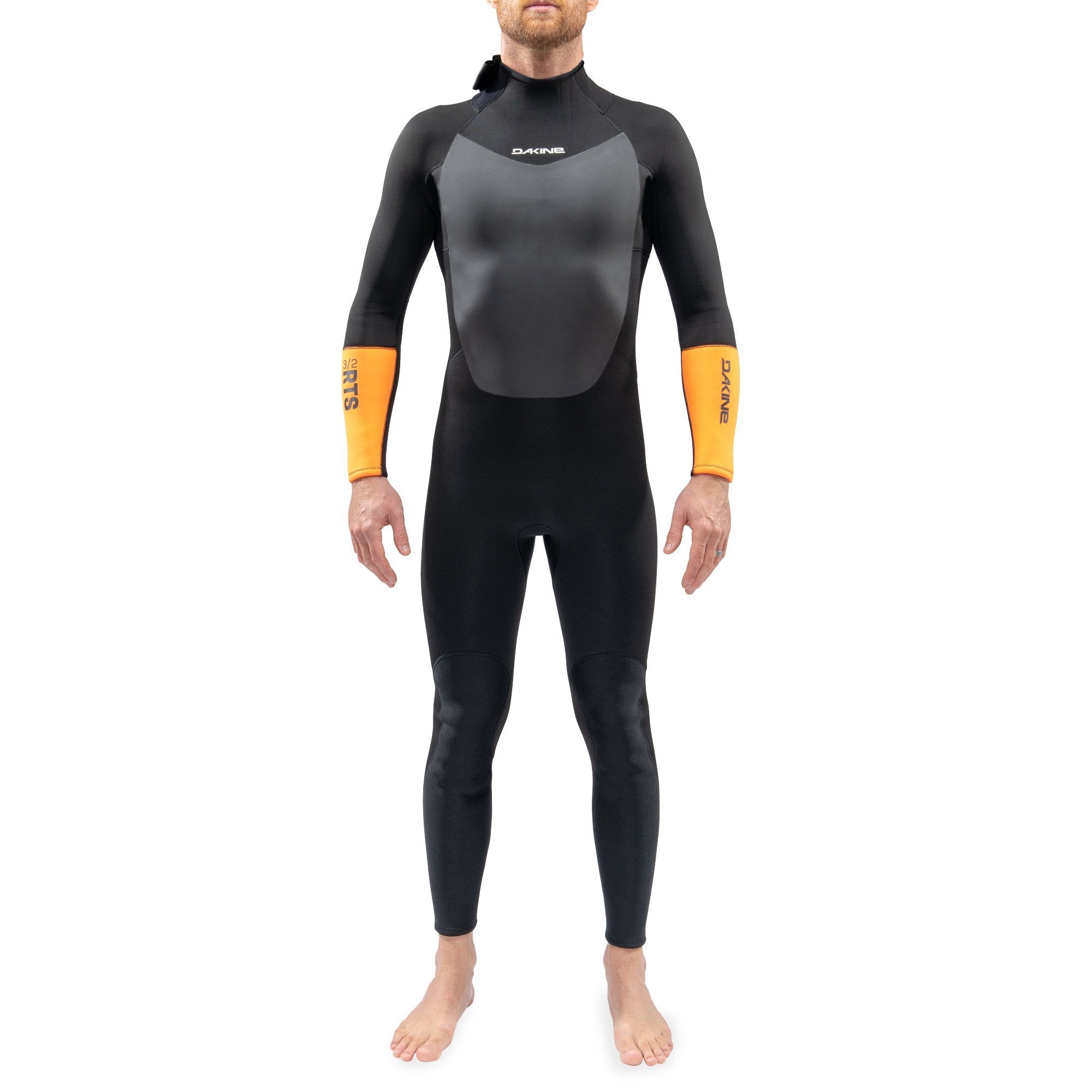 Dakine Mens RTS Back Zip Full Suit 3/2 (Black/Ora) | Wetsuits | Dakine
