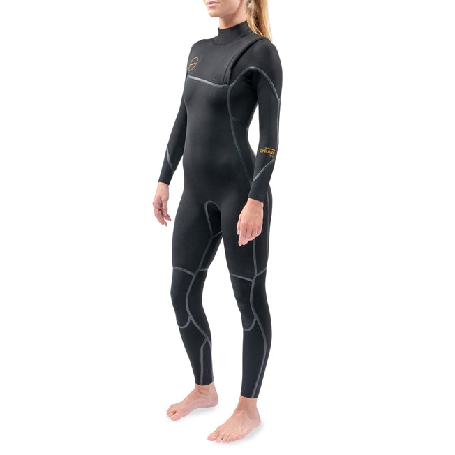 Dakine Womens Cyclone Zip Free Full Suit 4/3 (Black) (1)