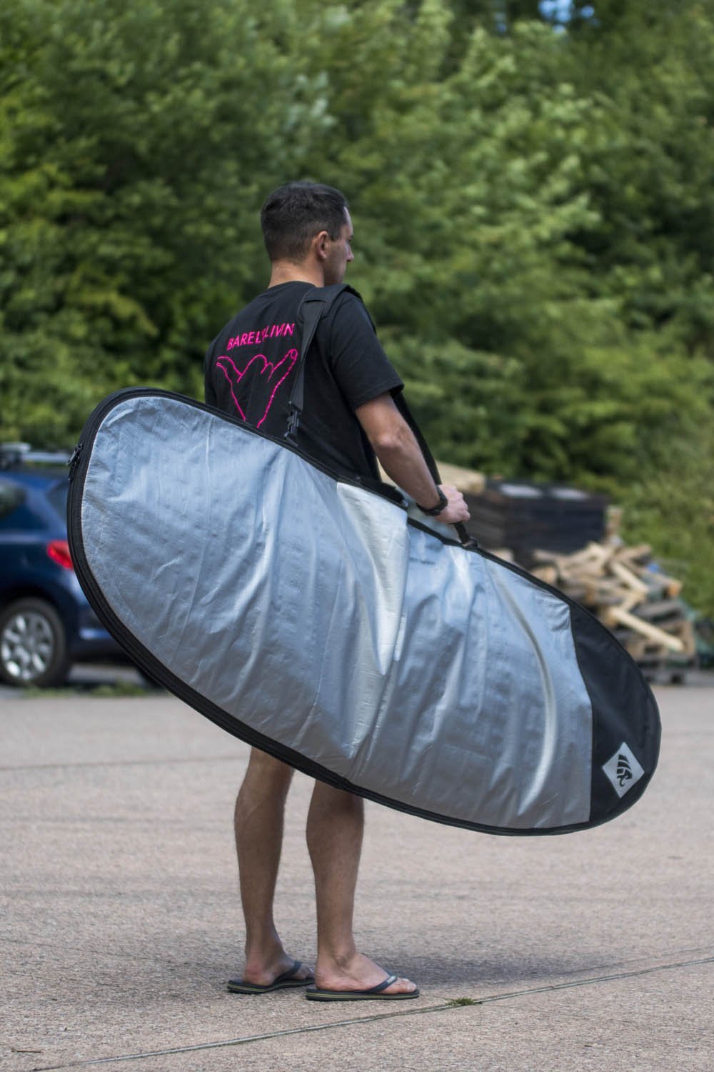 Gara Hybrid Surfboard Day Bag - Silver | Boardbags | Gara