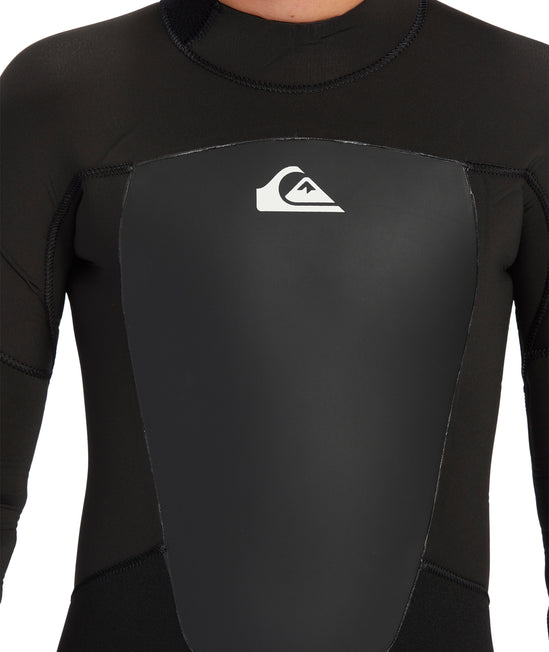 Quiksilver 4/3 Boys Prologue GBS Back Zip Full Wetsuit- Black
