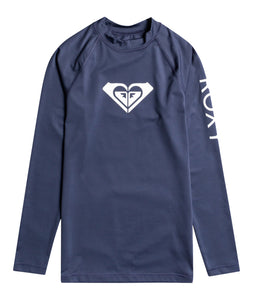 Roxy Whole Hearted LS Rash Vest - Mood Indigo