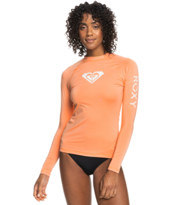 Roxy Whole Hearted LS Rash Vest - Papaya Punch