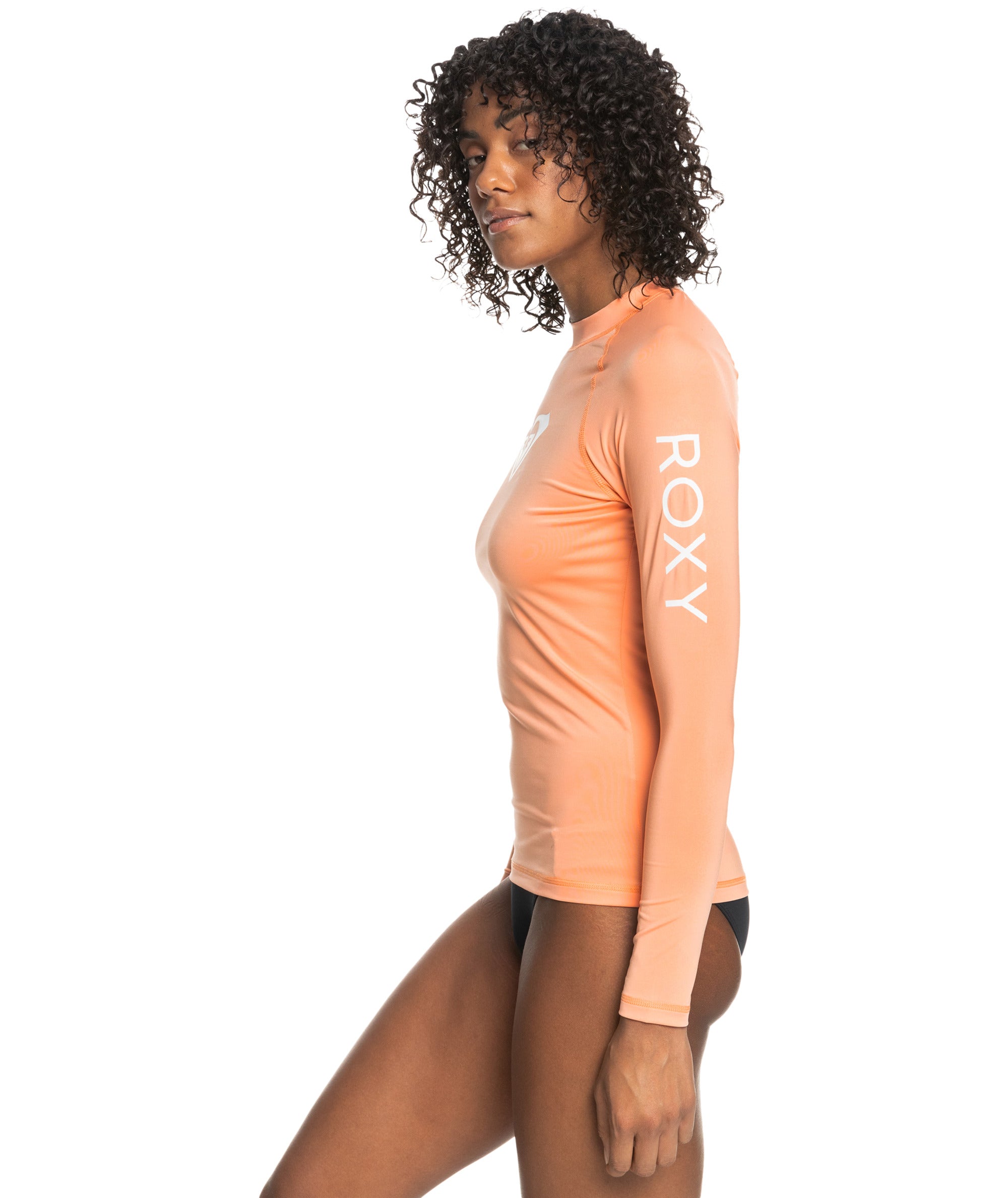 Roxy Whole Hearted LS Rash Vest - Papaya Punch | Rash Vests | Roxy