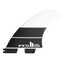 FCS II DHD PC Tri Fin Set - Black / White