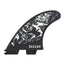 FCS II Filipe Toledo PC Black / White Tri Fin Set - Medium