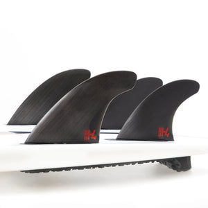 FCS II H4 Smoke Quad Rear Fins - Medium