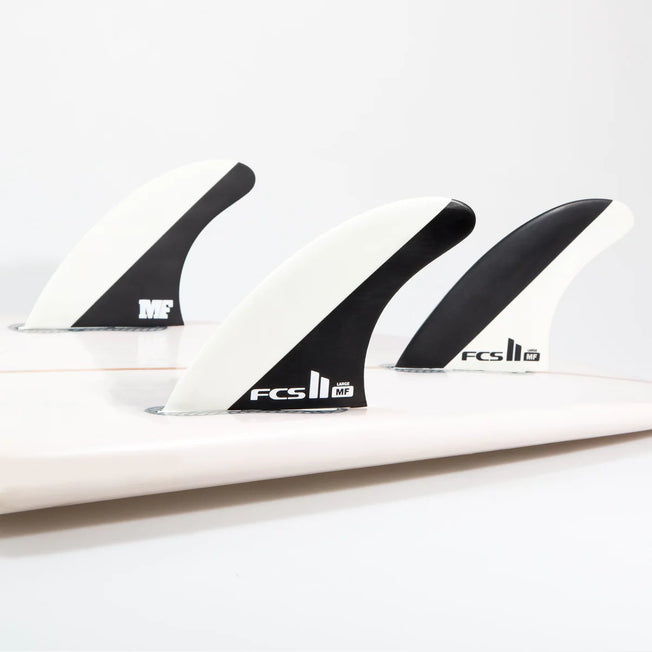 FCS II Mick Fanning PC Charcoal / Lavender Tri Fin Set - Medium