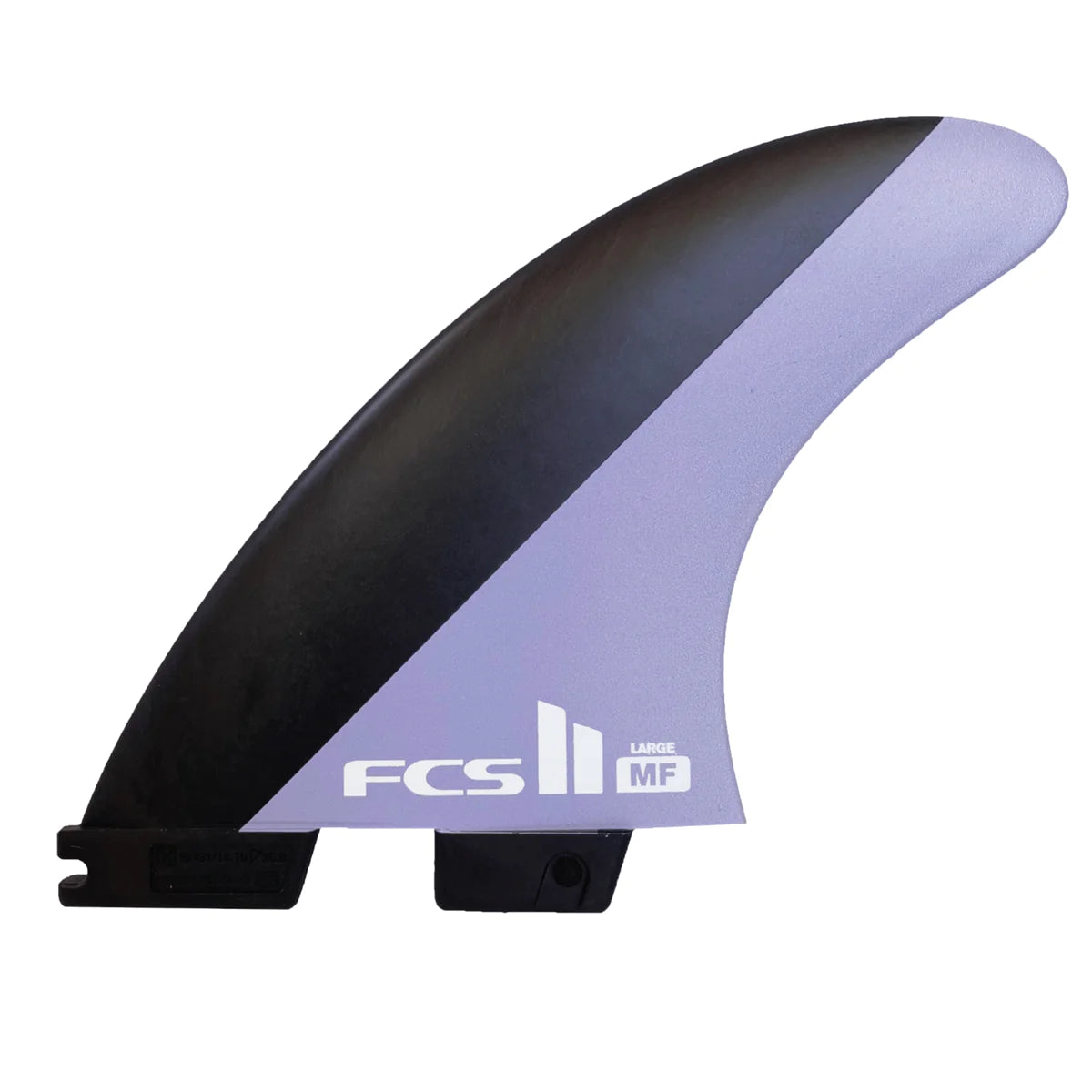FCS II Mick Fanning PC Charcoal / Lavender Tri Fin Set - Medium | Fins | FCS