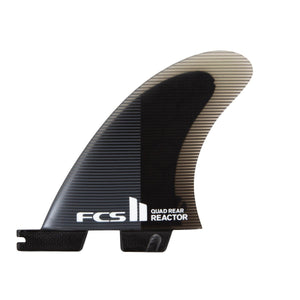 FCS II Reactor PC Charcoal / Black Quad Rear Fin Set - Medium-FCS II Reactor PC Charcoal / Black Quad Rear Fin Set - Medium-Green Overhead