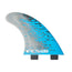 FCS II PC-5 Blue Smoke Tri Retail Fins - Medium