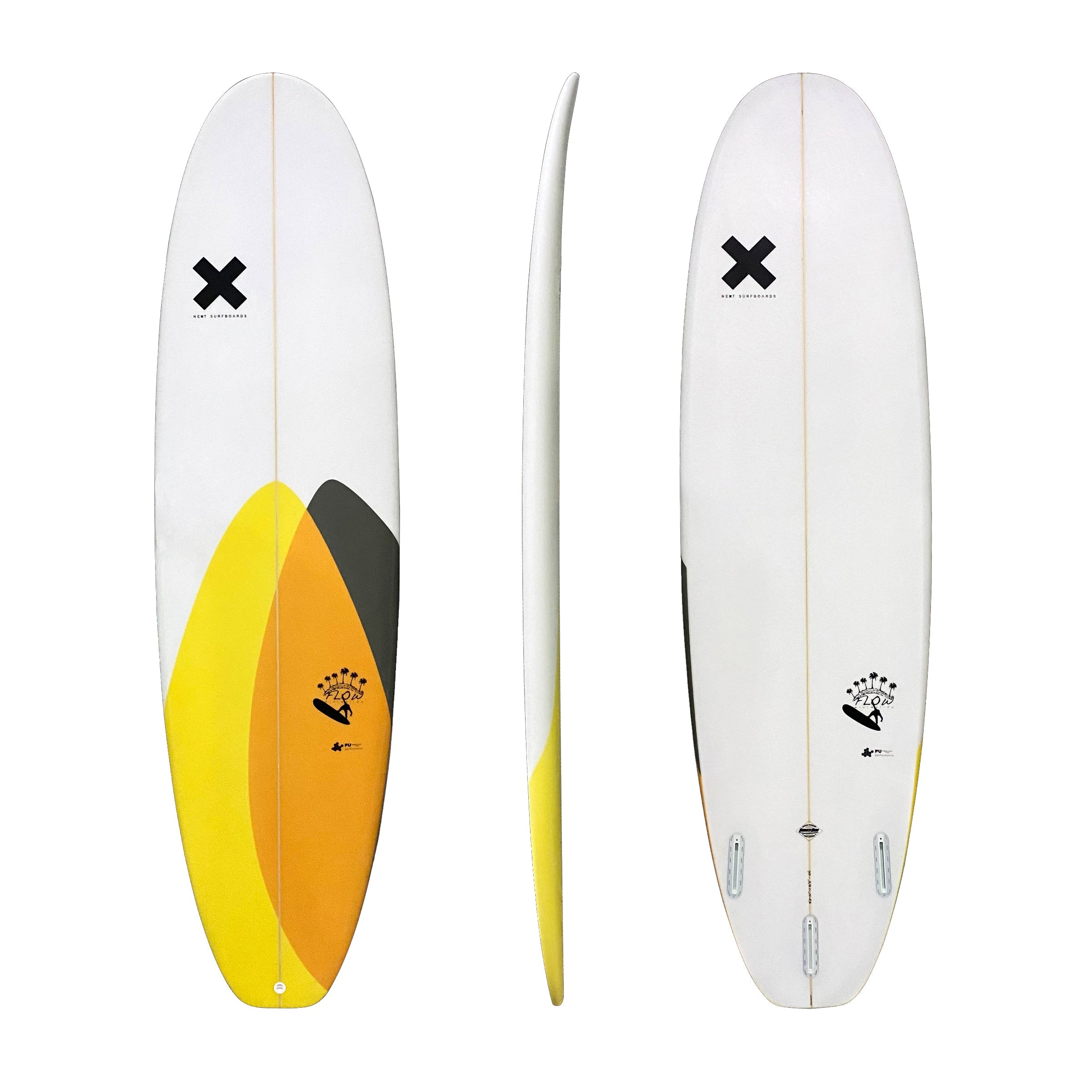 Next Flow Mini Mal EPS Surfboard (Yellow / Orange) | Surfboards | Next