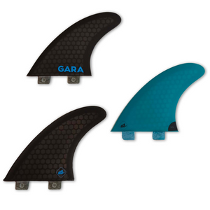 Gara Double Tab Tri Fin Set - Medium