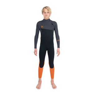 Dakine Kids Quantum Chest Zip Full Suit 5/4/3 (Black / Orange)