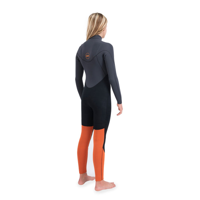 Dakine Kids Quantum Chest Zip Full Suit 5/4/3 (Black / Orange)