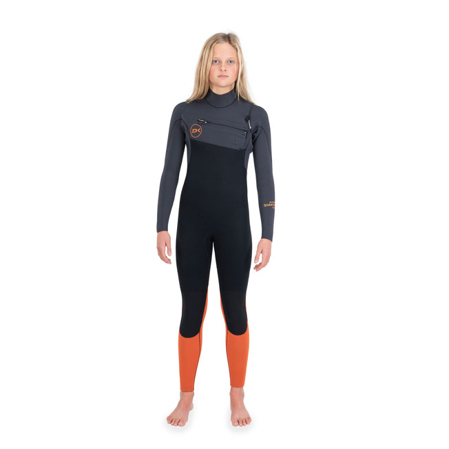 Dakine Kids Quantum Chest Zip Full Suit 5/4/3 (Black / Orange)