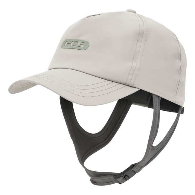 FCS Essential Surf Truckers Wet Cap Warm Grey Green Overhead