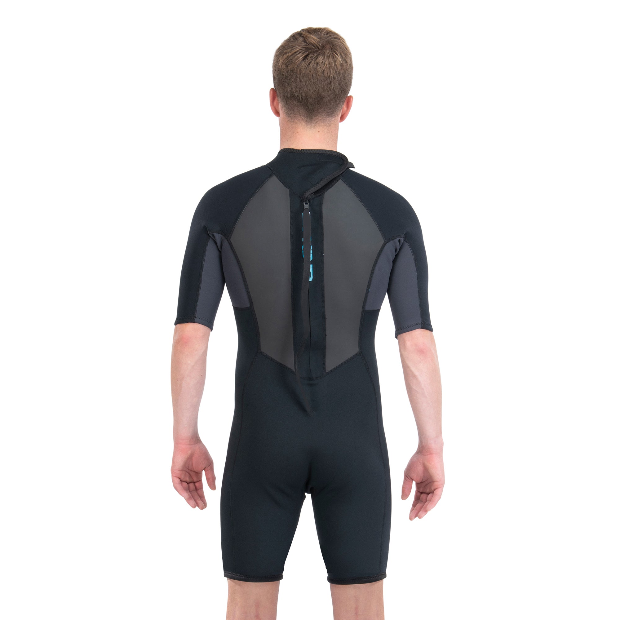 Dakine Mens Quantum Back Zip Shorty 2\2mm F\L (Black / Grey) | Wetsuits | Dakine