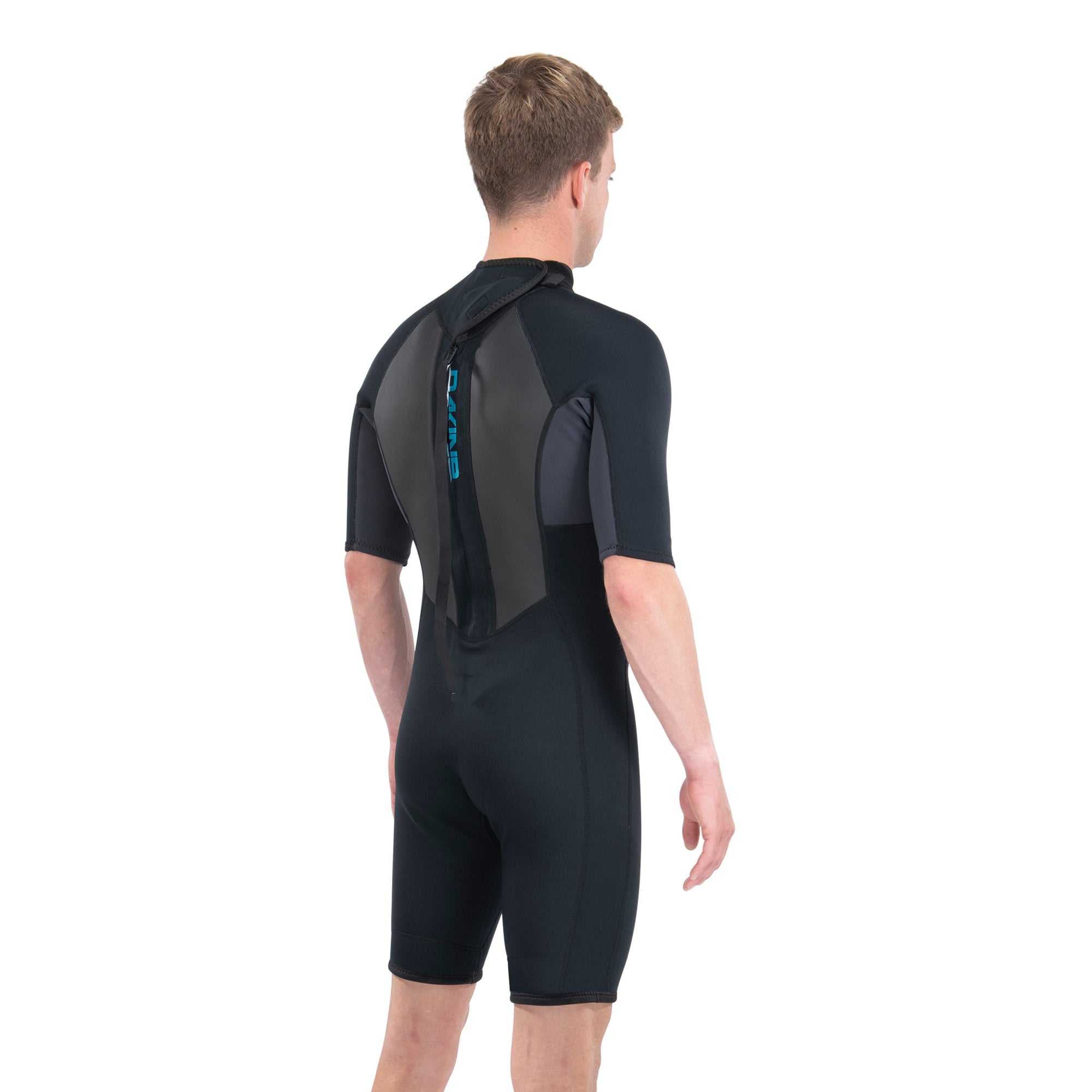 Dakine Mens Quantum Back Zip Shorty 2\2mm F\L (Black / Grey) | Wetsuits | Dakine