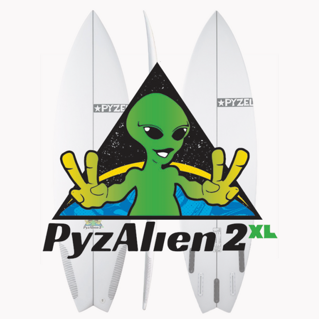 Pyzel Pyzalien 2 XL PU Surfboard Green Overhead