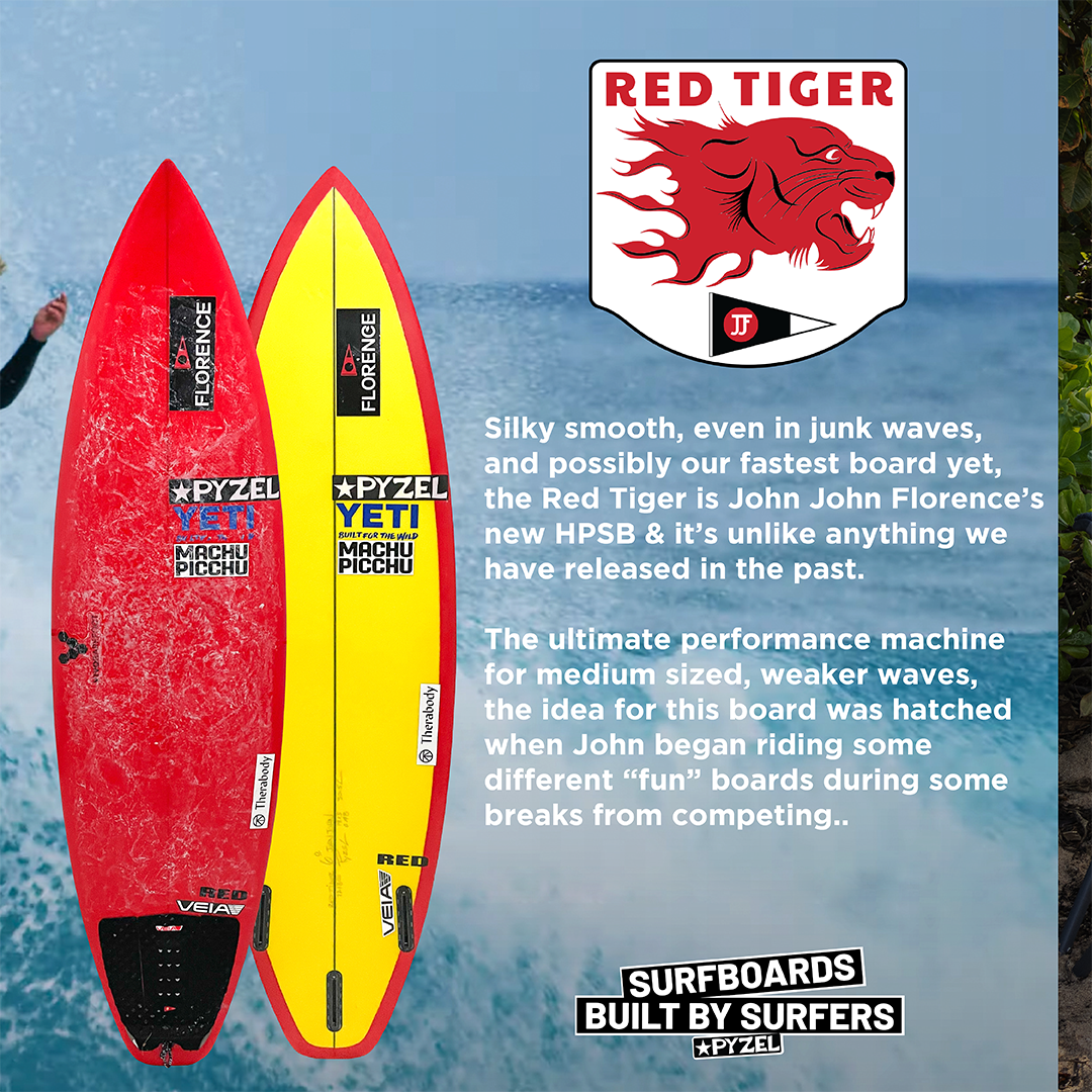 Pyzel Red Tiger PU Surfboard | Surfboards | Pyzel