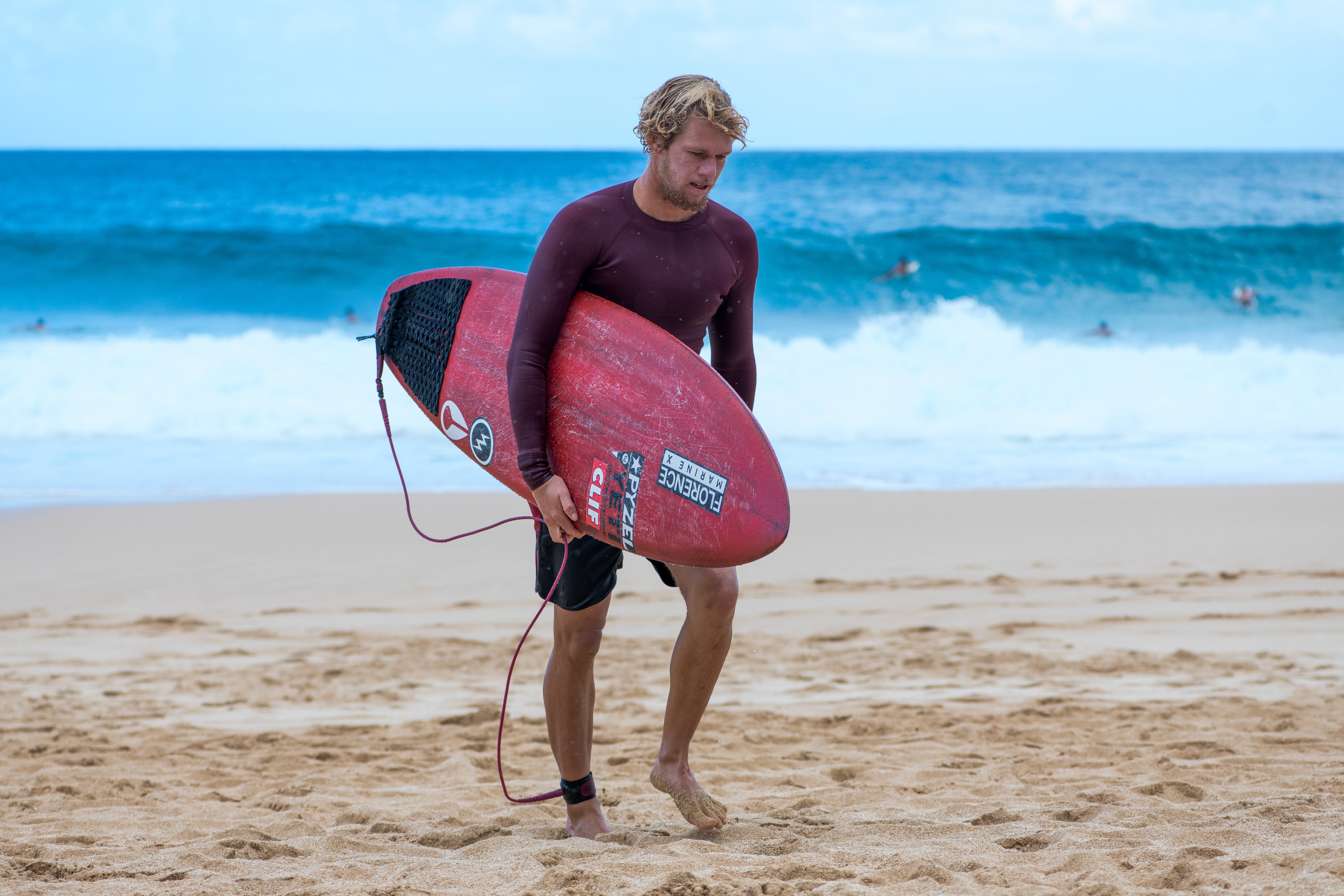 Dakine Kaimana Team Surf Leash - Red | Leashes | Dakine