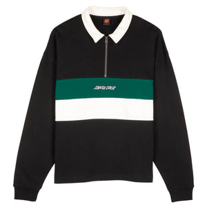 Santa Cruz Huron Polo Zip Crew - Black