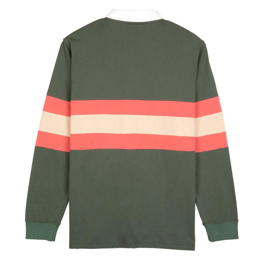Santa Cruz Mini Hand Stripe L/S Polo - Sage | Sweatshirts | Santa Cruz