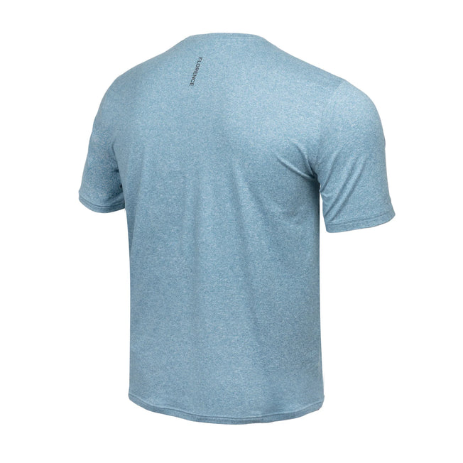 Florence Sun Pro Adapt Short Sleeve UPF Shirt - Heather Steel Blue