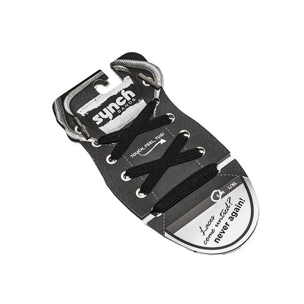 Synch Bands Shoelaces - Black Jack - Large | Laces | Synch Bands