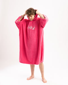 Tiki Adult Hooded Changing Towel Robe - Pink