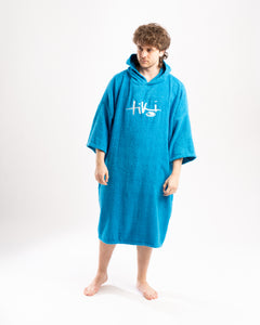 Tiki Adult Hooded Changing Towel Robe - Blue