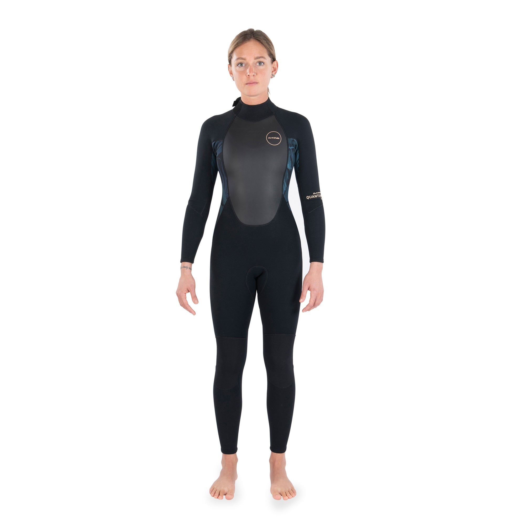 Dakine Womens Quantum Back Zip Full Suit 3/2 F/L (Black / Grey) | Wetsuits | Dakine