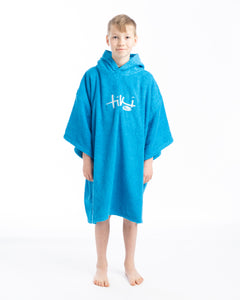 Tiki Junior Hooded Changing Towel Robe - Blue