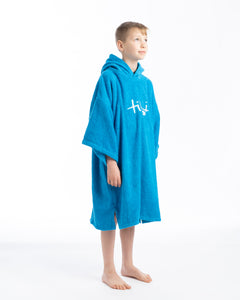 Tiki Junior Hooded Changing Towel Robe - Blue