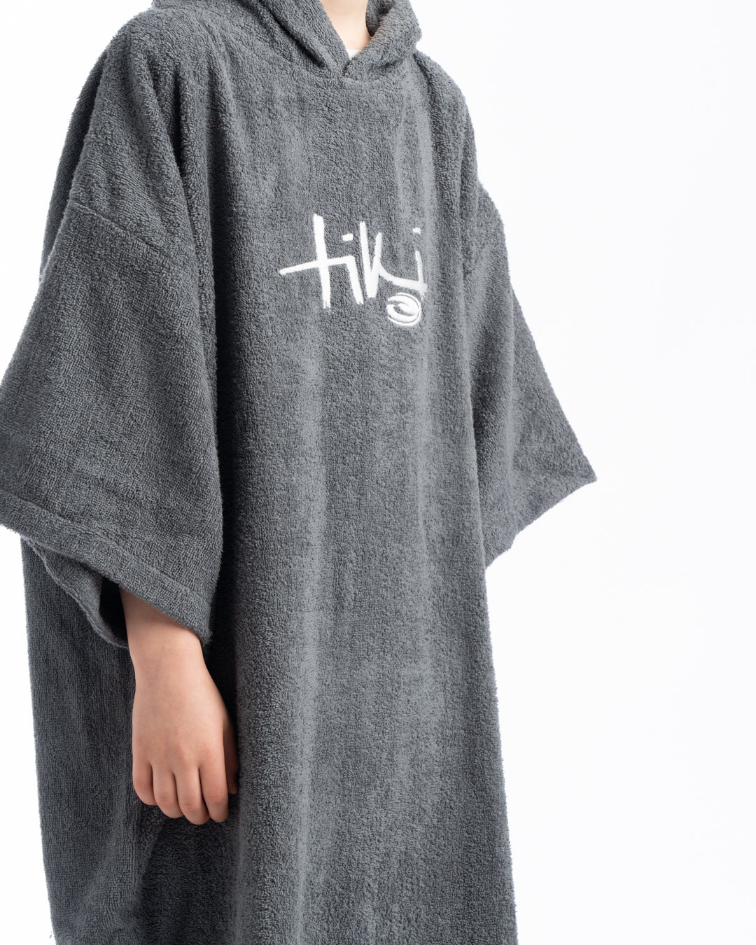 Tiki Junior Hooded Changing Towel Robe - Grey | Changing Robes | Tiki