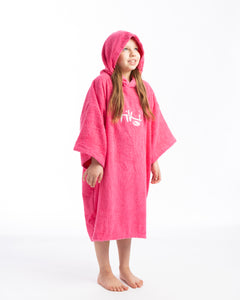 Tiki Junior Hooded Changing Towel Robe - Pink