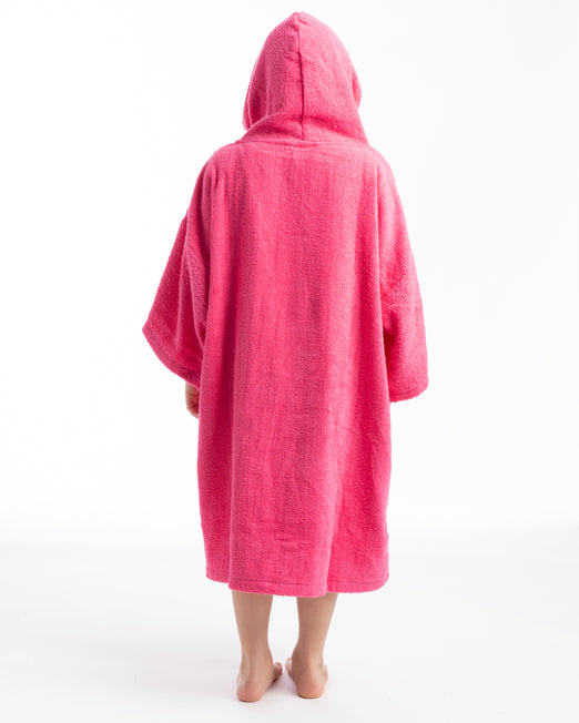 Tiki Junior Hooded Changing Towel Robe - Pink