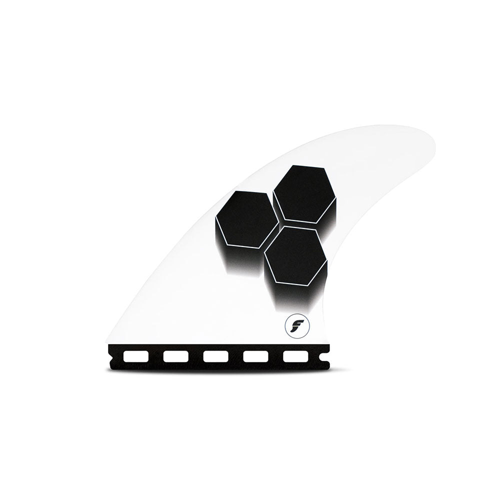 Futures AM2 Honeycomb Tri Fin Set Large - Black / White | Fins | Futures