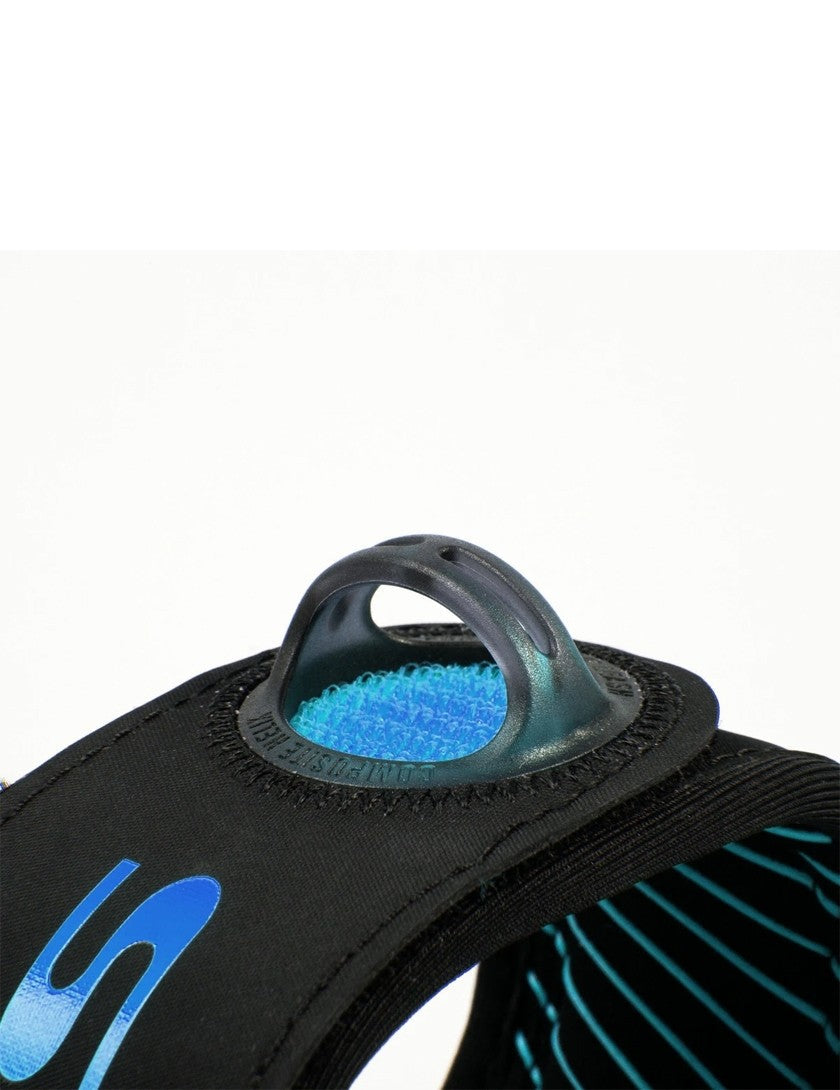 FCS Freedom Helix All Round Longboard Ankle Leash - Blue / Black | Leashes | FCS