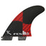 FCS II Matt Biolos PC Carbon / Red Tri Set - Large