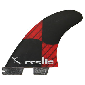 FCS II Matt Biolos PC Carbon / Red Tri Set - Large